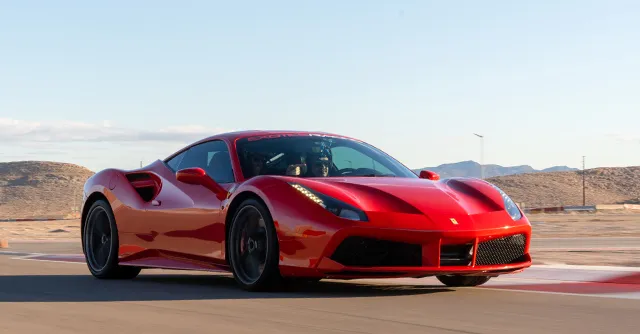 Race car on the track